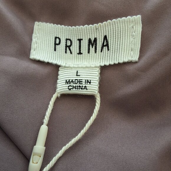 Prima Womens L Belted Trench Coat Beige w/ Bonus Scarf Set Preppy Heritage - Picture 10 of 12